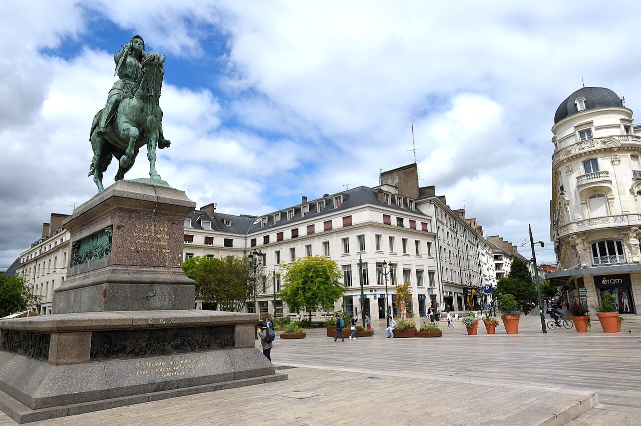 La statue de Jeanne d’Arc place du Martroi à Orléans